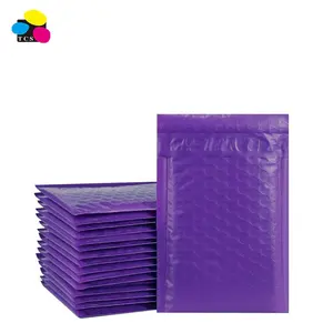 亚马逊热卖 50 包全球聚紫色泡沫邮件 4x8 英寸填充信封