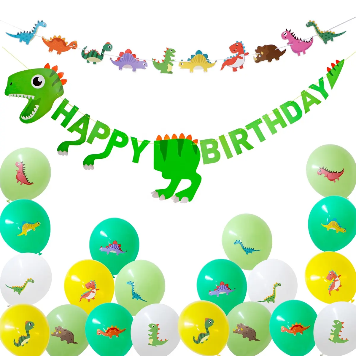 UMISS 22 PACK Dinosaur Baby Shower DecorationsためKids 1st 2nd 3rd 4-12 Year Boys Birthday Party Supplies