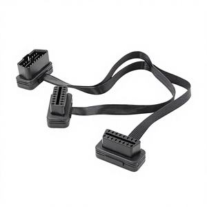 1x Erkek Fiş - 2X Dişi Konnektörler OBD2 Splitter 1 ila <span class=keywords><strong>2</strong></span> Y Adaptör PVC Uzatma Kablosu 30CM - Product Image 4