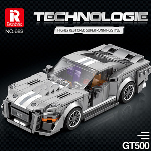 Zhenzhuan Ford GT500 – blocs de construction, 476 pièces, jouet d'assemblage pour garçons de 8 à 13 ans - Product Image 2