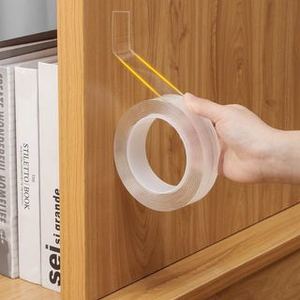 Cinta de pared fuerte lavable reutilizable extraíble para oficina, cinta adhesiva resistente de doble cara, cinta adhesiva transparente Nano - Product Image 2
