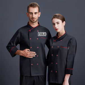 Chaqueta de chef de manga corta blanca para restaurantes Uniforme de cocina Cool Vent con logotipo personalizado Bar Ropa DE TRABAJO - Product Image 1