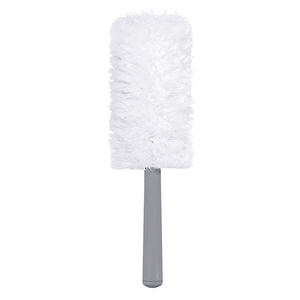 Plumeau en microfibre détachable et lavable, tête rectangulaire, manche en plastique, bande élastique, brosse à poussière fixe pour la maison, les meubles et le nettoyage de voiture - Product Image 1
