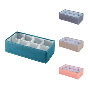 Foldable Cloth Storage Box Underwear Drawer Organizers Closet Organizer For Underwear, Bra, Socks