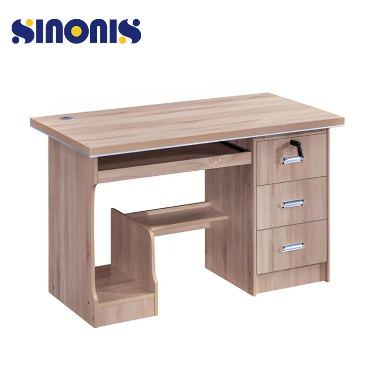 Sinonis Hersteller Beliebte Computer Büro tisch Schubladen Büromöbel Schreibtisch mit 3 Schubladen Büro tisch