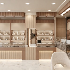 ร้านขายเครื่องประดับ นาฬิกา และสินค้าหรูหรา ออกแบบตกแต่งภายในร้านแบบครบวงจร ปรับแต่งได้ตามต้องการ ตู้โชว์กระจก ตู้โชว์เครื่องประดับ ตกแต่งร้านค้า - Product Image 2