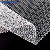 Texstar Umweltfreundliches Ripstop 100% Polyester B4 Mesh Industriegewebe 30gsm 180cm Leichtgewichtiges Netz mit Scrim-Rückseite für Lederbindung