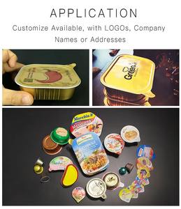 Taza <span class=keywords><strong>de</strong></span> papel <span class=keywords><strong>de</strong></span> aluminio desechable para horno, panadería, magdalenas, queso, pastel, taza, curry, arroz, sopa, tazón, pastel, Pan, Salman, atún, contenedor con tapa para mascotas - Product Image 3