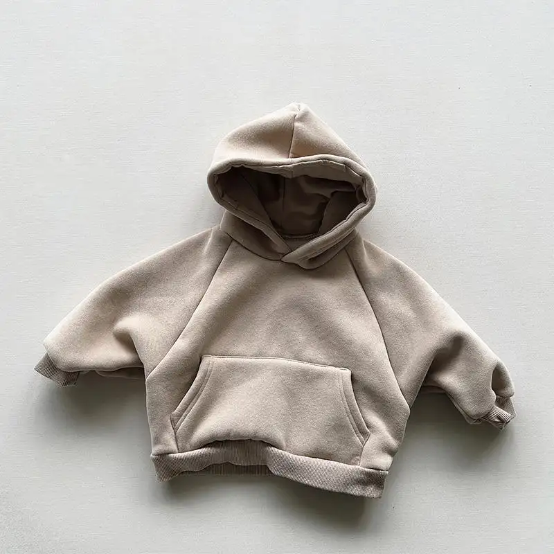 Sweat à capuche en coton imprimé pour bébés garçons avec logo personnalisé Pull-over pour enfants Sweatshirts et sweatshirts à capuche décontractés personnalisés pour enfants