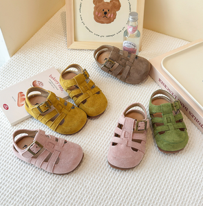 Sandalias Romanas Caladas para Niños, Nueva Versión Coreana de Verano, Sandalias de Suela Gruesa con Punta Cubierta para Niñas y Niños - Product Image 3