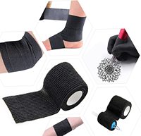Bande adhésive auto-adhésive, bandage élastique cohésif Kuvvfe pour blessures sportives, ruban adhésif pour le hockey sur glace 5cm*4.5m