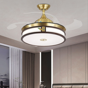 New Chinese Style All Copper <b>Ceiling</b> <b>Light</b> Led Square Modern Minimalist Living Room Bedroom <b>Light</b> - Product Image 3