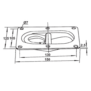 Anneau de fixation universel encastré pour remorque, camionnette, camion, anneau en D, ancre de plancher de remorque - Product Image 4