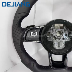<span class=keywords><strong>Volante</strong></span> de Cuero de Alta Calidad para Accesorios de Volkswagen VW MK6/MK7 <span class=keywords><strong>Golf</strong></span> 5 6 7 <span class=keywords><strong>Golf</strong></span> 7 MK6 <span class=keywords><strong>GTI</strong></span> Jetta Passat B8 Polo Negro - Product Image 3