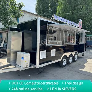 Camion de restauration mobile 2025 Waffle Food Truck Trailer Canteen à vendre avec cuisine complète - Product Image 6