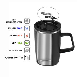 ANSHENG Taza de Café Nórdica de Acero Inoxidable con Tapa, Superventas - Product Image 5