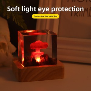 Oppenheimer Bomba <span class=keywords><strong>atómica</strong></span> Explosión Hongo Nube Luz nocturna Adornos Creativo Transfronterizo Cristal Navidad Ecológico - Product Image 2