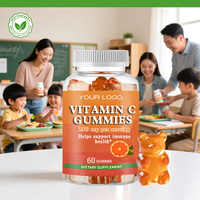 Gummies multivitaminées à marque privée avec formule Vitamines A, C, D, E, B6, B12, Fer, Zinc pour Hommes et Femmes – Gommes Vitaminées C