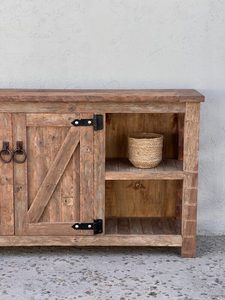 Modern Living Dining Room Wood Rattan Buffet Storage <b>Sideboard</b> Two Door Cabinet Rattan <b>Sideboard</b> at Wholesale Price - Product Image 4