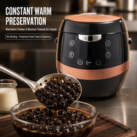 Marmite Électrique 8L pour Perles de Tapioca Boba, Machine à Cuire les Perles de Tapioca, 110V 220V pour Magasin de Bubble Tea