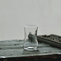 Set Cangkir Teh Kaca Arab Turki Gaya Timur Tengah Retro dengan Dekal, Kapasitas 140ml, Ramah Lingkungan, Desain Vintage, Tidak Mudah Pecah
