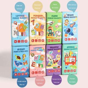 Juguete Educativo de Propósitos Funcionales, Vehículo Creativo, Animales, Espacio, Números, Letras, Rompecabezas Magnético - Product Image 6