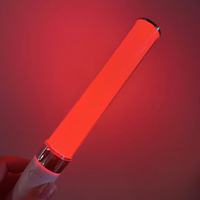 Barra de Luz LED RICHSHINING, Forma Redonda, 15 Colores Cambiantes, Funciona con Batería, para Eventos al Aire Libre, Animación de Personas Mayores