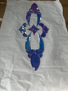 Achaflado Dicroico <span class=keywords><strong>RB</strong></span> <span class=keywords><strong>1008</strong></span> Bevel Cluster Holográfico Sólido Bevel Glass Cluster DB <span class=keywords><strong>RB</strong></span> Series Iridiscente Glass Bevel Cluster - Product Image 2