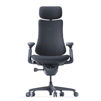 Libernovo Omni Chaise de bureau ergonomique de luxe moderne, pivotante, avec dossier haut, en maille, réglable, dynamique, pour la relaxation et l'étude, modèle Boss