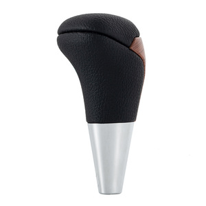 Pommeau de levier de vitesse en cuir perforé, conception ergonomique pour Toyota Highlander Corolla Camry - Product Image 3