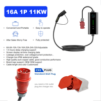 Chargeur EV portable GBT Type 2 Station de charge de voiture électrique de haute qualité 11KW avec prise brésilienne Prend en charge le courant réglable