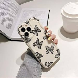 <span class=keywords><strong>Meilleur</strong></span> Prix Papillon Imprimer Crème Glacée Vague Bord Silicone TPU Housse de Téléphone Portable pour <span class=keywords><strong>Iphone</strong></span> X Xr Xs Max <span class=keywords><strong>11</strong></span> 12 13 14 15 16 17 - Product Image 3