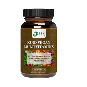 Comprimés de multivitamines véganes directement de l'usine avec riboflavine pour la santé cérébrale, favorisant la fonction énergétique et le soutien immunitaire - Product Image 1