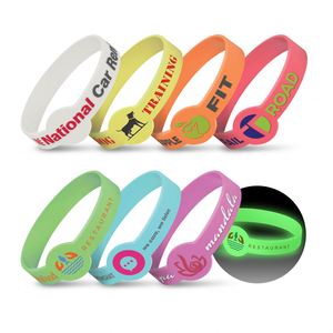 Bracelets en silicone personnalisés de haute qualité avec logo en relief, bracelets promotionnels sportifs - Product Image 1