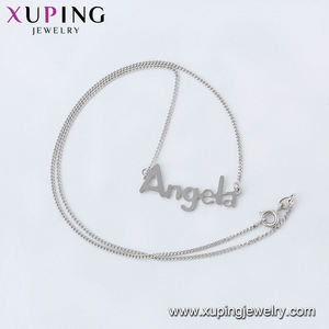 44996 Xuping初始珠宝项链定制镀金名字项链个性化 - Product Image 5