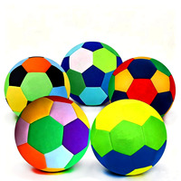 Ballons de football cousus à la machine en tissu, vente directe usine JANYGM, taille 5/4, multicolores, adaptés aux enfants apprenant le football