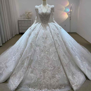 Long Sleeve <b>Wedding</b> Dress Lace Embroidery Bridal Dresses Vestido Noiva Plus Size Lsjj66 Jancember - Product Image 1