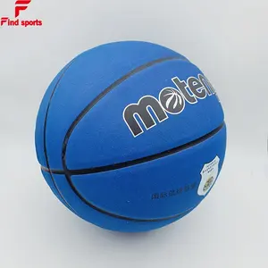 蓝色特殊 PU 皮革篮球室内尺寸 7 尺寸 6 尺寸 5 自定义品牌熔化篮球 baloncesto balones