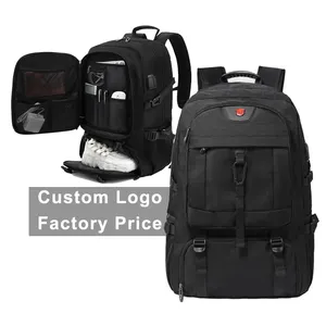 Custom logo Large Capacity multifunction nylon 17 18 Inch USB charger backpack Business Travel Computer Backpack Laptop Backpack