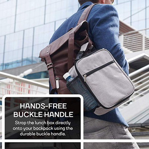 Sac isotherme portable personnalisé avec logo pour <span class=keywords><strong>repas</strong></span>, idéal pour l'école, les enfants, petit sac à déjeuner imperméable pour femmes - Product Image 3