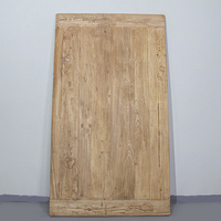Table à manger en bois d'orme massif récupéré, style rustique vintage, best-seller en gros