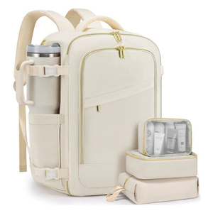 4 unids/set mochila de viaje de moda aprobada ligera impermeable 17 pulgadas portátil equipaje mochila con cubos de embalaje - Product Image 2