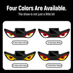 Solar Energy Demon Eye Devil Eyes LED Car <b>Window</b> <b>Light</b> Wireless No Drill USB Powered <b>Lights</b> for Cars Windshield - Product Image 5