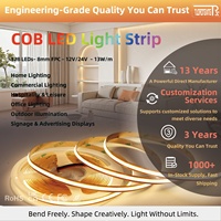 Bande lumineuse COB flexible haute densité TRX à découpe libre, DC24V 528 LED, bande LED flexible 3000K 4000K 6000K, découpable