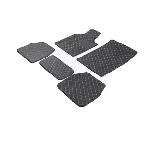 Popular style factory shipped real leather car floor mat non-slip car carpet