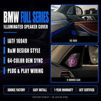 Pour BMW : Cache-haut-parleur LED intérieur, éclairage d'ambiance, panneau lumineux pour haut-parleur, mise à niveau, Plug & Play sans perte, OEM ODM