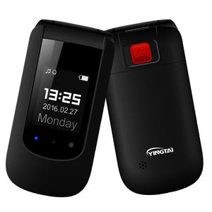 Téléphone <span class=keywords><strong>portable</strong></span> 2G à double écran, clavier rabattable, pour personnes âgées, quadri-bande, double SIM, FM, <span class=keywords><strong>SOS</strong></span>, grandes polices, grand volume - Product Image 1