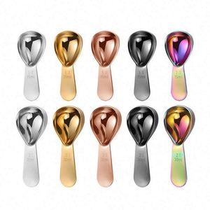 Factory Customized Logo <b>Measuring</b> Scoop 15 ml 30 ml Stainless Steel <b>Measuring</b> <b>Spoons</b> with Short Handle - Product Image 4