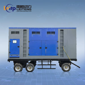 पोर्टेबल मोबाइल पावर स्टेशन साइलेंट प्रकार डीजल जनरेटर ट्रेलर रिमोट कंट्रोल लेटिंग 50/60hz 220v एकल चरण एसी - Product Image 2