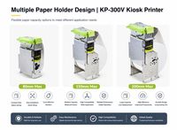 Imprimante thermique de tickets de caisse intégrée USB Cashino KP-300 80 mm pour kiosque de vente